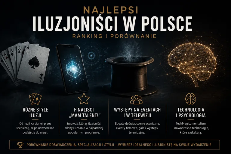 Najlepszy iluzjonista w Polsce – ranking i porównanie polskich iluzjonistów